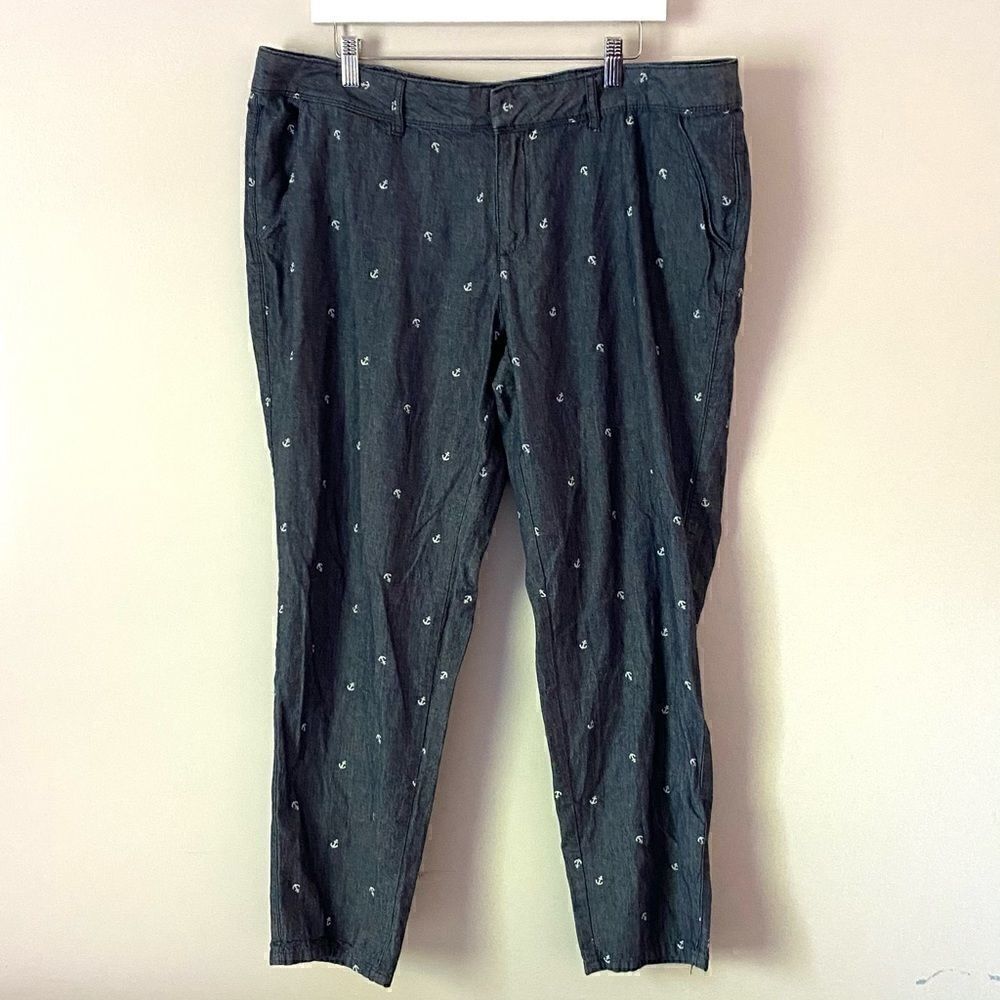 Liz Claiborne sailing anchor design size 18 pants